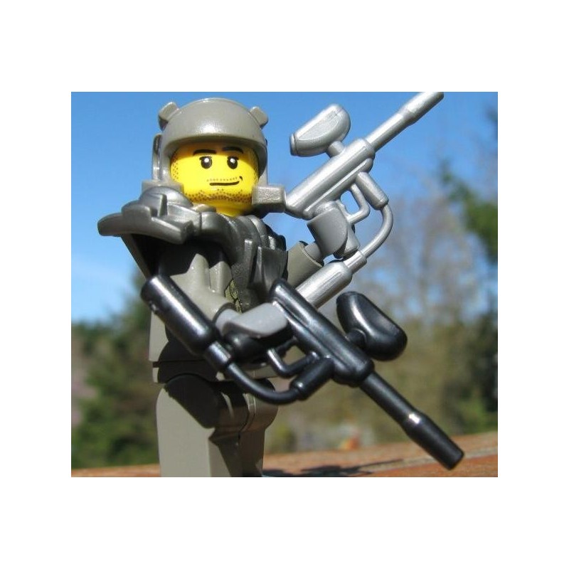 Lego Accessoires Minifig Pistolet de Paintball (Noir)