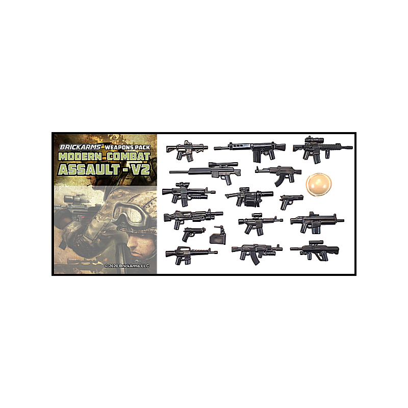 BrickArms Modern Combat Assault Lot D'Armes Custom Armes pour