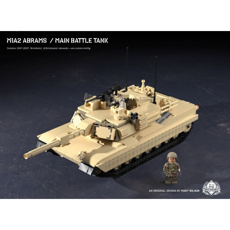 M1 Abrams Main Battle Tank Made With Real LEGO® Bricks