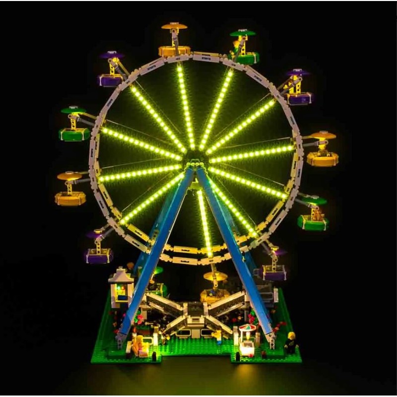 Lighting set suitable for LEGO Ferris Wheel 10247 v2