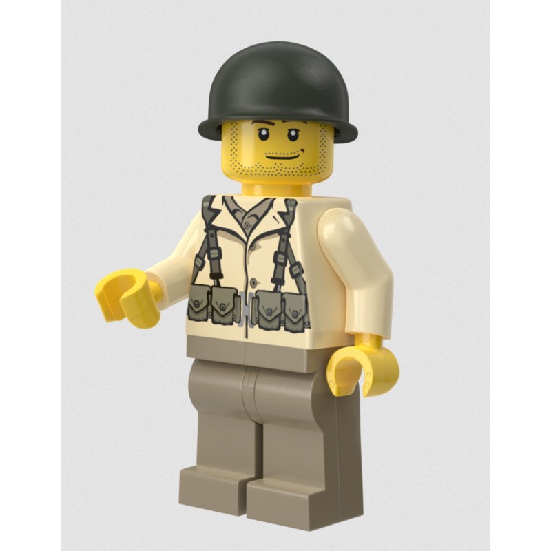 World War II German Heer Soldier (Dark Gray) - Brickmania Toys