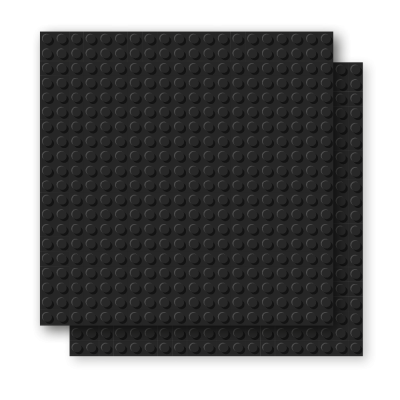 Brixies Building Plate Base plate 20x20 studs Suitable for Lego Classic Building Blocks Black