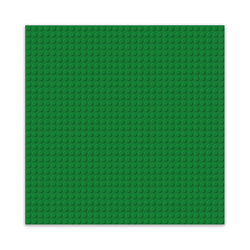 Brixies Bauplatte | Grundplatte 32x32 Noppen – Passend für Lego Classic Bausteine ​​– Grün