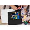 Brixies Bauplatte | Grundplatte 32x32 Noppen – Passend für Lego Classic Bausteine ​​– Dunkel grau