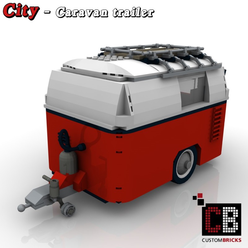  LEGO City Trailer Wohnwagen Camper VW T1 Bus 10220